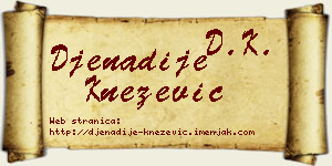 Đenadije Knežević vizit kartica